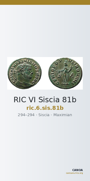 RIC VI Siscia 81b — CANOA