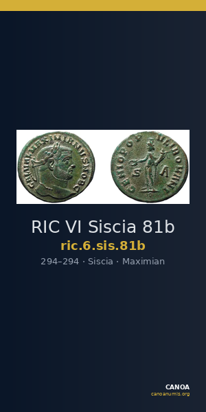 RIC VI Siscia 81b — CANOA