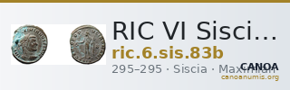 RIC VI Siscia 83b — CANOA