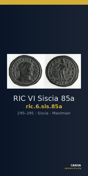 RIC VI Siscia 85a — CANOA