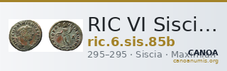 RIC VI Siscia 85b — CANOA