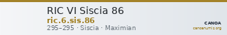 RIC VI Siscia 86 — CANOA