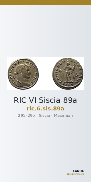 RIC VI Siscia 89a — CANOA