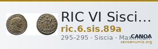 RIC VI Siscia 89a — CANOA