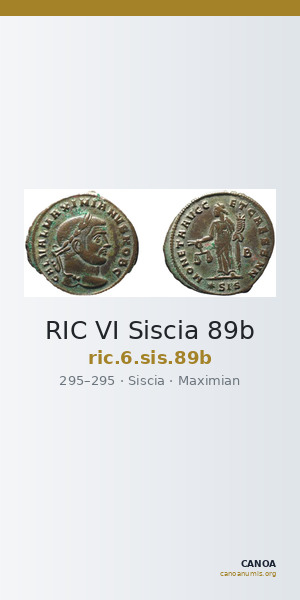 RIC VI Siscia 89b — CANOA
