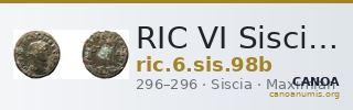 RIC VI Siscia 98b — CANOA