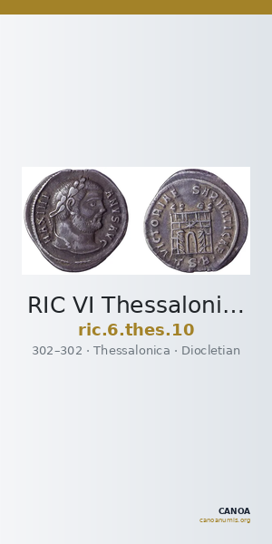 RIC VI Thessalonica 10 — CANOA
