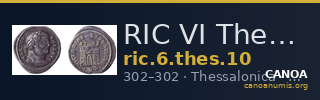 RIC VI Thessalonica 10 — CANOA
