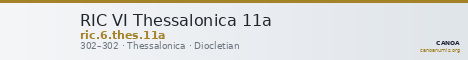 RIC VI Thessalonica 11a — CANOA