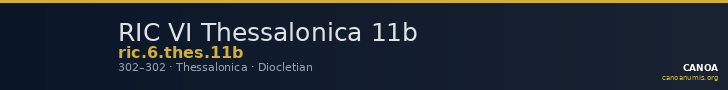 RIC VI Thessalonica 11b — CANOA