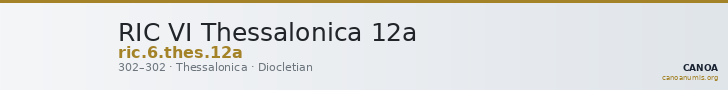 RIC VI Thessalonica 12a — CANOA