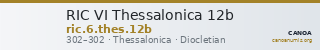 RIC VI Thessalonica 12b — CANOA