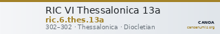 RIC VI Thessalonica 13a — CANOA