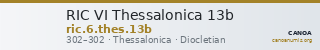 RIC VI Thessalonica 13b — CANOA