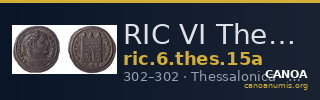 RIC VI Thessalonica 15a — CANOA