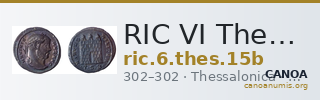RIC VI Thessalonica 15b — CANOA