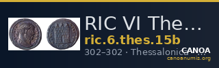 RIC VI Thessalonica 15b — CANOA