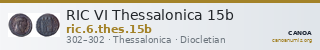 RIC VI Thessalonica 15b — CANOA