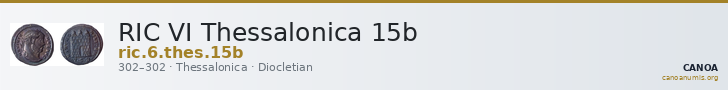 RIC VI Thessalonica 15b — CANOA