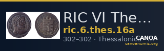 RIC VI Thessalonica 16a — CANOA
