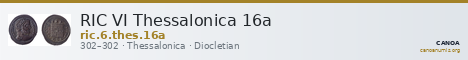 RIC VI Thessalonica 16a — CANOA