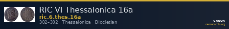 RIC VI Thessalonica 16a — CANOA