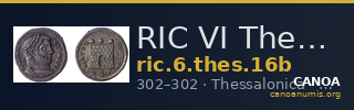 RIC VI Thessalonica 16b — CANOA
