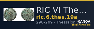 RIC VI Thessalonica 19a — CANOA