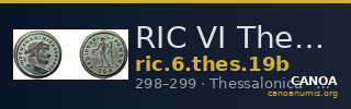 RIC VI Thessalonica 19b — CANOA