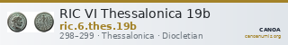 RIC VI Thessalonica 19b — CANOA
