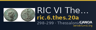 RIC VI Thessalonica 20a — CANOA