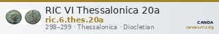 RIC VI Thessalonica 20a — CANOA