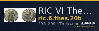 RIC VI Thessalonica 20b — CANOA