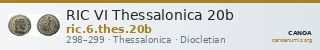 RIC VI Thessalonica 20b — CANOA