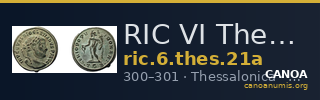RIC VI Thessalonica 21a — CANOA