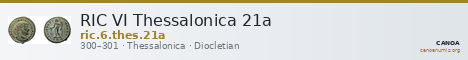 RIC VI Thessalonica 21a — CANOA