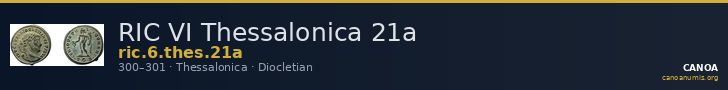RIC VI Thessalonica 21a — CANOA