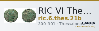 RIC VI Thessalonica 21b — CANOA