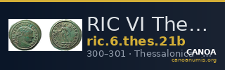 RIC VI Thessalonica 21b — CANOA