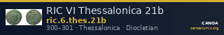 RIC VI Thessalonica 21b — CANOA