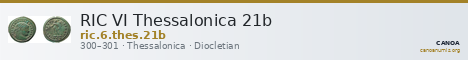 RIC VI Thessalonica 21b — CANOA