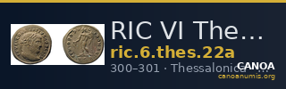 RIC VI Thessalonica 22a — CANOA
