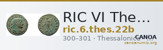 RIC VI Thessalonica 22b — CANOA