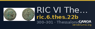 RIC VI Thessalonica 22b — CANOA
