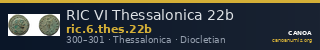 RIC VI Thessalonica 22b — CANOA