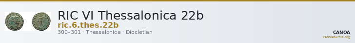 RIC VI Thessalonica 22b — CANOA