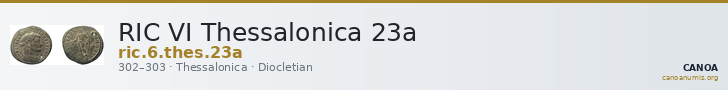 RIC VI Thessalonica 23a — CANOA
