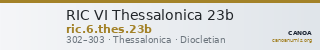 RIC VI Thessalonica 23b — CANOA