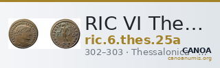 RIC VI Thessalonica 25a — CANOA