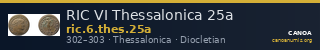 RIC VI Thessalonica 25a — CANOA